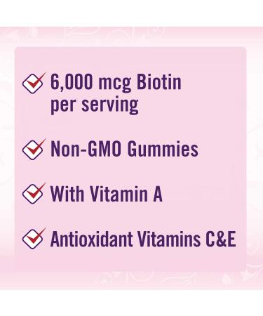 Nature's Bounty Advanced Hair Skin Nails 2X Biotin 200 Strawberry Gummies - Buy Online on GoSupps.com