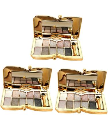 Beavorty 3pcs Glitter Eyeshadow Shadow # Colors With Brush Mirror Eye Flash & Colorful Makeup 1 count (Pack of 1) As Shownx3pcs - Buy Online on GoSupps.com