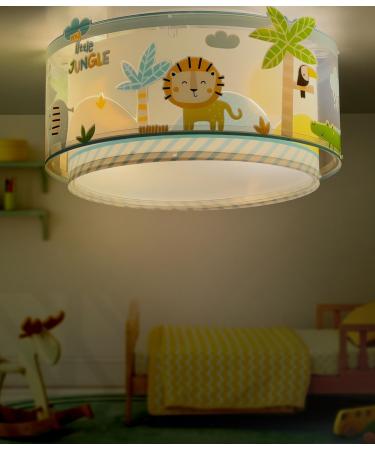 Dalber ceiling light for children My Little Jungle animals juggling ceiling lamp children's room 76116 E27
