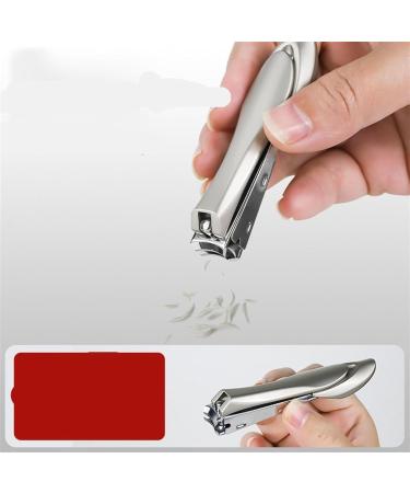 HCHGJKN Nail Clippers Nail Clippers Nail Cutter Duty Curved Edge for Adult Men Women Swing Out Nail Cleaner(Schwarz) Black - Buy Online on GoSupps.com