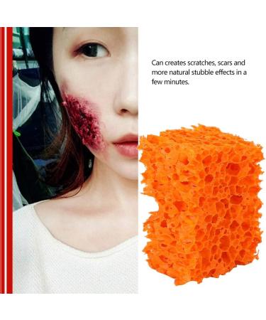 Verdant Touch Makeup Wound Sponge FX Blood Scar Stubble Effect Wound Makeup Stipple Sponge for Halloween Xmas (Large Hole) - Buy Online on GoSupps.com