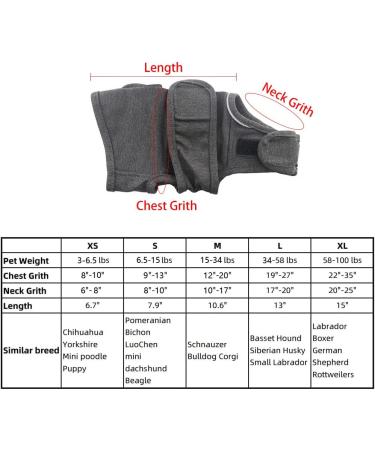 QIYADIN Anxiety Relief Dog Coat - Breathable Small Dog Jacket for Anxiety - Size S - International Shipping - Buy Online on GoSupps.com