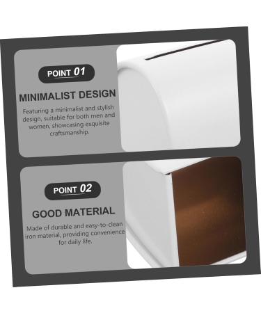 Sewacc Box for Hairdresser - Portable Sound Recycling & Blade Disposal Case | White Wrought Iron Knife Holder - Buy Online on GoSupps.com