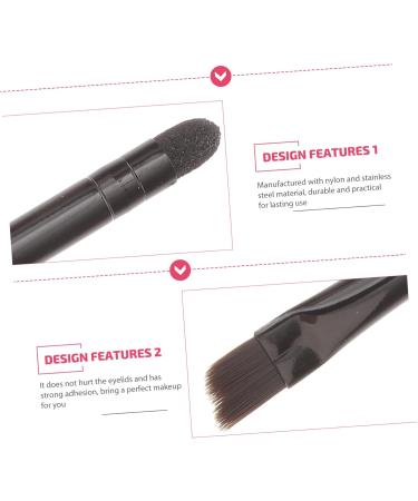 NOLITOY 30 Pcs Eye Shadow Brush Cosmetic Eye Makeup Eyebrow Brush Applicator Sponge Nylon Black 5.8X0.7X0.5CMx3pcs Blackx3pcs - Buy Online on GoSupps.com
