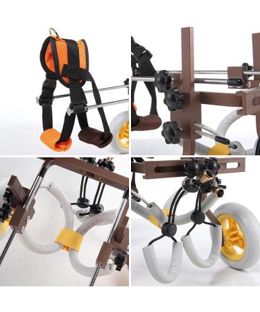 Lightweight Pet Rehabilitation Cart Two Wheels Dog Wheelchair Adjustable Animal Exercise Wheels for Handicapped Hind Legs Veterinarian Approved Easy Assemble - Buy Online on GoSupps.com