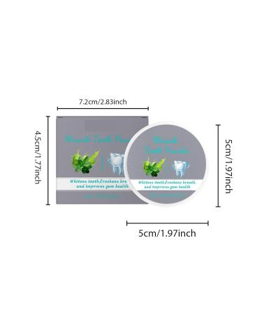 Mint Tooth Powder - Reduces Tooth Surface Stains Enhances White Smile Charm Long-Lasting Freshness Improves Tooth Whiteness Restores Healthy Shine(5pcs) - Buy Online on GoSupps.com