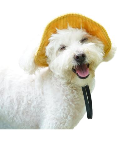 Folpus Outdoor Puppy Sun Hat | Breathable Summer Cap for Small Medium & Large Dogs - XL Yellow Pet Egg Hat - Buy Online on GoSupps.com