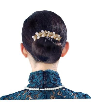 Hair Combs Slides for Women Hair Comb Clips Hair Piece Pins with Pearl Rhinestones Hair Accessory - Buy Online on GoSupps.com