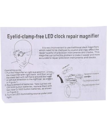 Staol Magnifying Glass Led 15X Magnifier Eye Loupe with for Head Band Jewelers Magnifying Glass Illuminated Eye Loupe Suitable for Watchmakers - Buy Online on GoSupps.com
