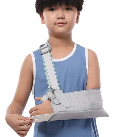 Fixed elbow brace Children's Arm Forearm Fracture Sling Shoulder Dislocation Elbow Joint Shoulder Neck Wrist Brace Suitable for Arm Fractured Bones Dislocation Sprain Strain (Size : L)