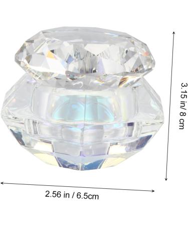 Beatifufu Nail Art Crystal Cup Travel Small Jar Bead Containers Cream Lotion Jar Makeup Container Cosmetics Clear Nail Varnish Empty Sample Jar Clear Nail Polish Containers for Beads Glass 6.5x8cm As Shown - Buy Online on GoSupps.com