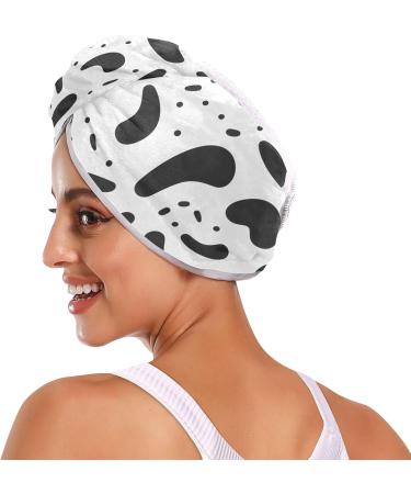 Buy White Abstract Shapes Hair Towel 2 Pack - Super Absorbent Quick Dry Turbans for Women & Girls - Buy Online on GoSupps.com