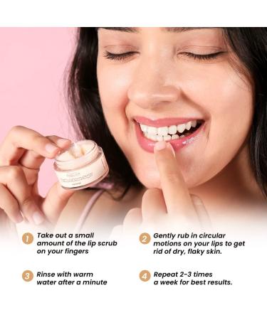 Vanilla & Brown Sugar Lip Scrub - Deep Hydration for Dry Lips | Exfoliating & Moisturizing 15g - Buy Online on GoSupps.com