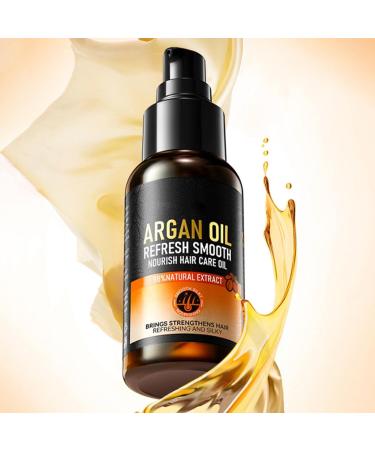 Huile d'argan bio huiles capillaires pour la croissance des cheveux renforce les m ches fragiles lisse les frisottis favorise une croissance plus paisse et plus abondante pour tous types de chev 2pcs - Buy Online on GoSupps.com