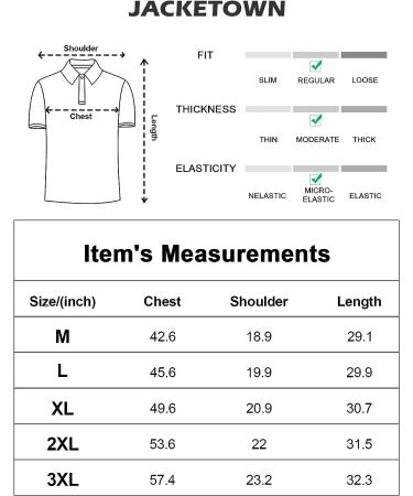 JACKETOWN Men's Moisture Wicking Polo Shirt - Short Sleeve Golf & Outdoor Tactical Polo - X-Large - Coral Red - Buy Online on GoSupps.com