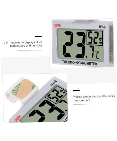 Buy MIPCASE 2-Piece Temperature & Moisture Meter - Ideal for Reptile Tanks & Home Fridge - Accurate Hygrometer - 5.5x5x1.5cm - International Shipping Available - Buy Online on GoSupps.com