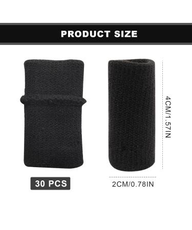 30pc TSHAOUN Finger Splint Protectors - Thumb/Trigger Brace Support for Pain Relief & Arthritis - Breathable Elastic Compression Sleeves for Sports & Typing - Black - Buy Online on GoSupps.com