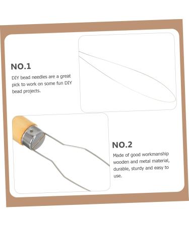 Button Hook Helper 5pcs Beads Pulling Bracelets Beads DIY Bead Tools Wood Bead Chain Beadwork - Buy Online on GoSupps.com