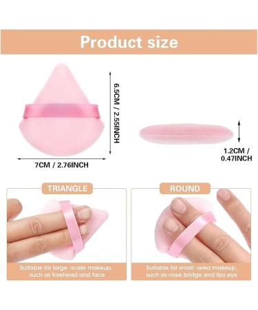 1pc Velvet Triangle Shaped Powder Puff Wet Dry Used Washable Soft Makeup Sponge Tool For Foundation Powder Blusher (Color : M18x2.5 75MM) - Buy Online on GoSupps.com