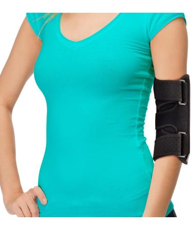 Elbow Splint Tendonitis Elbow Brace  Cubital Tunnel Brace for Sleeping - Tennis Elbow Support with Arm Compression Sleeve Elbow Immobilizer for Ulnar Nerve Brace Elbow Pain Men Women - Fits Most