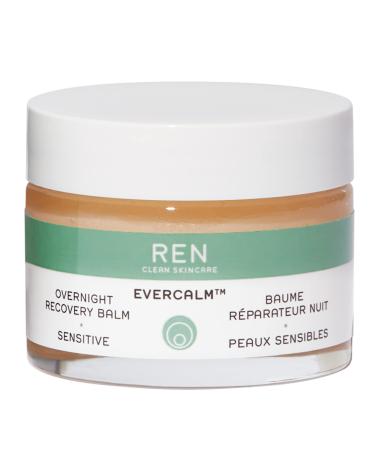 REN Clean Skincare - Evercalm Overnight Recovery Balm - Overnight Moisturizer for Face and Body - Nourishing Beauty and Skincare Face Balm - Cruelty Free 1.7 Fl Oz (Pack of 1)