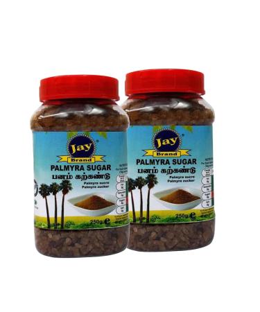 Jay Brand Palmyrah Sugar | 250G | Natural Sweetener | No Preservatives Added |Gluten Free | Indian Origin (Pack of 2)