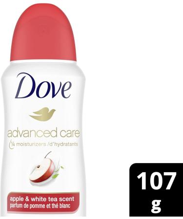 Dove Advanced Care Dry Spray Antiperspirant Deodorant for Women Apple & White Tea Scent with Pro-Ceramide Technology for Soft Resilent Skin 107 g - Buy Online on GoSupps.com