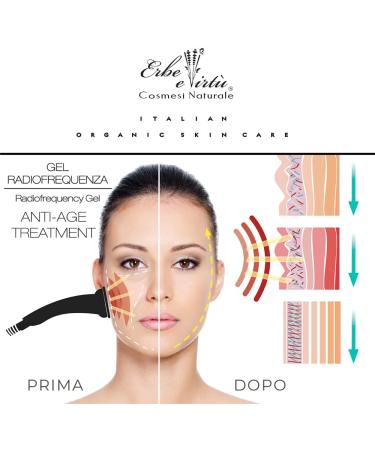  Erbe e Virt Radiofrequency Facial Gel Cream 220ml - Ultrasound - Cavitation with Hyaluronic Acid and Ginseng - Anti-wrinkle Lifting Effect - Buy Online on GoSupps.com