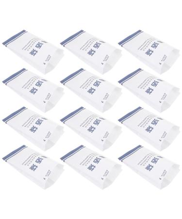 Healeved Emesis Bags Disposable 50pcs Aviation Vomiting Paper Bag Disposable Vomit Bag White Leather Throw Up Bags Disposable Assorted Color 25x12.5cm