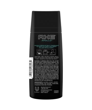 Axe Apollo Deodorant Body Spray - 3 Pack | Fresh Scent | Long Lasting Formula - Buy Online on GoSupps.com