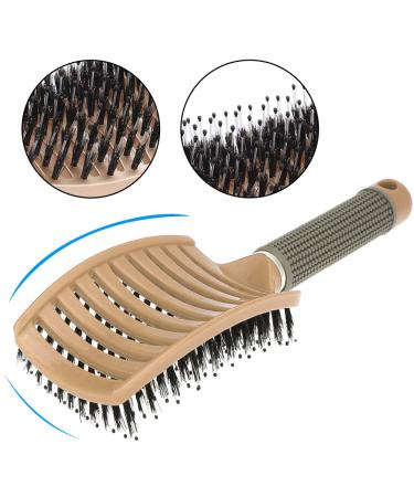 5PCS Round Brush Set with Boar Bristle Curved Vented Hair Brush - Nano Thermal Ceramic & Ionic Tech for Healthy, Shiny Hair - Buy Online on GoSupps.com