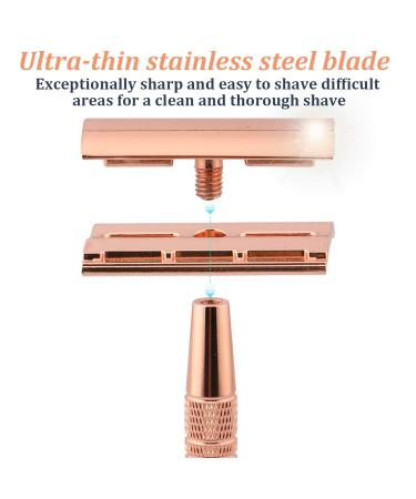Buy Stainless Steel Safety Razor - Double Edge Razor for Men | Close Smooth Shave | International Shipping - Buy Online on GoSupps.com