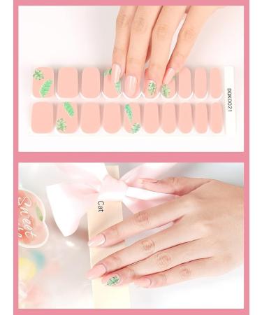Kalolary Gel Nail Polish Strips Nail Gel Art Sticker Waterproof Full Nail Wraps Decal Sets with Nail File and Stick for Women Girls Nail Art Decor (UV/LED Lamp Required) (Light Pink) - Buy Online on GoSupps.com