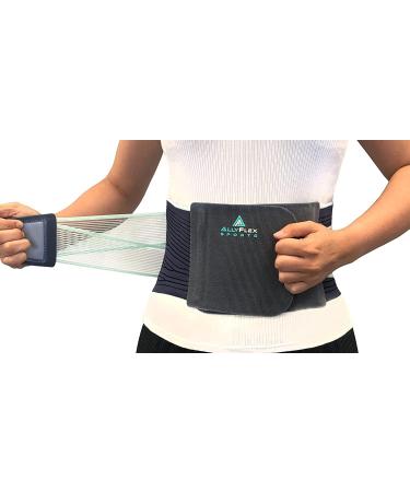 AllyFlex Sports Lumbar Support Ergonomic Back Brace for Men & Women | XL/XXL Pain Relief & Lightweight Design for Back Support - Buy Online on GoSupps.com