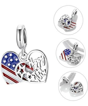 COHEALI 1pc Love Flag Pendant Flags American Flag Fashion Jewelry Bracelet Decor Wrist S925 United States - Buy Online on GoSupps.com