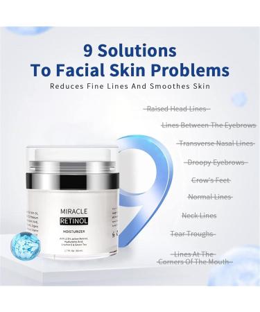  GIMOCOOL Harvey Ross Miracle Retinol Face Moisturizer 50ml Retinol Face Moisturizer Anti Aging for Women Reduces Wrinkles & Firms Skin (1 Piece) - Buy Online on GoSupps.com