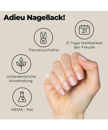 Buy Original Miss Sophie Starterset | Self-Adhesive Nail Foils - Nude Baby Boomer & Sugar Babe | Fast Simple Application | Premium Nail Polish Foil Set - Buy Online on GoSupps.com