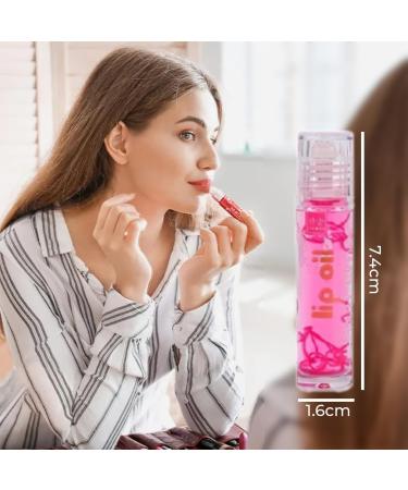 6 PCS Hydrating Lip Oil Set Roll-on Lip Oil with Fruit-Flavored Plumping LIP OIL Transparent Moisturizing No-Sticky Lip Care Long Lasting Lip GLoss (Strawberry Grape Cherry Peaches Orange Avocado) - Buy Online on GoSupps.com
