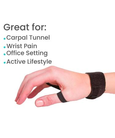 Vive Wrist Wraps for Carpal Tunnel - Pain Relief & Support Brace for Left/Right Hand - Compression Band for Arthritis Typing Sports & Work - Buy Online on GoSupps.com