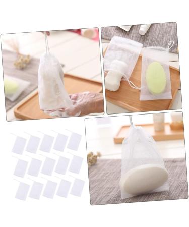 Outanaya 50pcs Soap Bag Foam Net Soap Saver Bag Foaming Net Cleansing Foaming Bag Soap Drying Bags Pe White - Buy Online on GoSupps.com