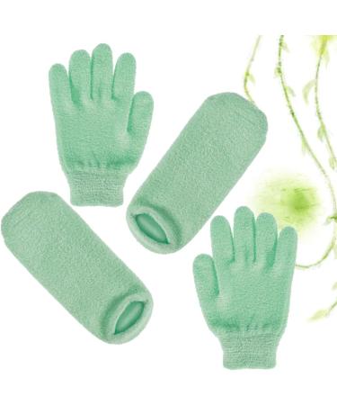 Healeved 6 Pairs Beauty Care Gloves Socks for Moisturizing Feet Amber Pump Bottle Pink Business Card Holder Foot Care Gloves Moisturizing Glove Hand Softening Gloves Foot Patch Frosted Man - Buy Online on GoSupps.com