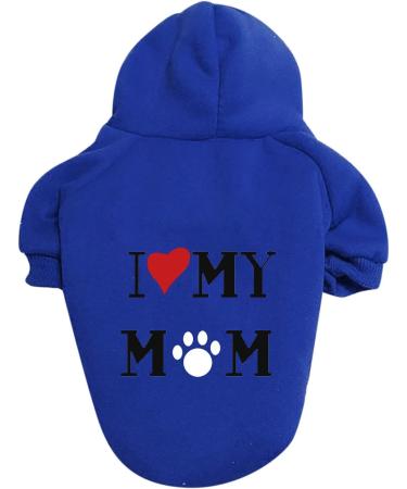 Waterproof Dog Coat - Winter Warm Jacket for Dogs & Puppies | Fleece Hoodie Sweater - XL Blue - Buy Online on GoSupps.com