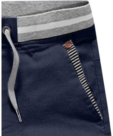 Men's Stylish Cargo Shorts 2022 | Elastic Waistband | Casual Sports Running Shorts with Pockets - Navy - Buy Online on GoSupps.com