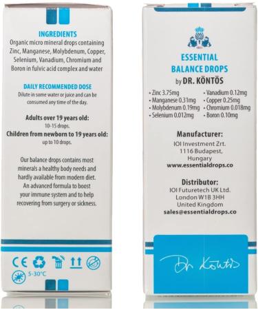 Dr Kontos Balance Drops - Fulvic Acid Trace Minerals for Immune System Support - 1 Fl Oz - Buy Online on GoSupps.com