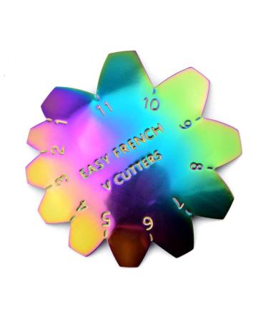 Professional rainbow cutter small V-shaped simple French tips manicure edge cutter pink & white smile line cutter 1 11 sizes UV gel acrylic nail art tool HJ-Nat188 - Buy Online on GoSupps.com