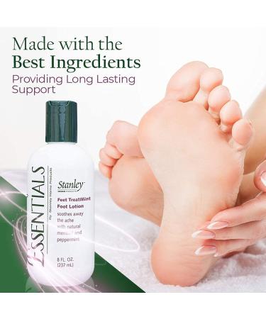 Stanley Essentials Feet TreatMint Foot Lotion 8oz - Natural Peppermint Moisturizing Cream for Pain Relief - 6 Pack - Buy Online on GoSupps.com