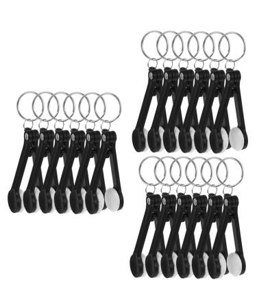 FOMIYES Travel Keychain 18 Pcs Glasses Wipe Portable Eyeglasses Cleaner Glasses Cleaning Clips Eyeglass Cloth for Cleaning Brush Shot Glasses Lens Cleaner Grinding Head Abs Replace