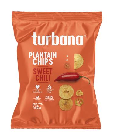 Turbana Plantain Chips Sweet Chili - Box of 5 x 7oz bags