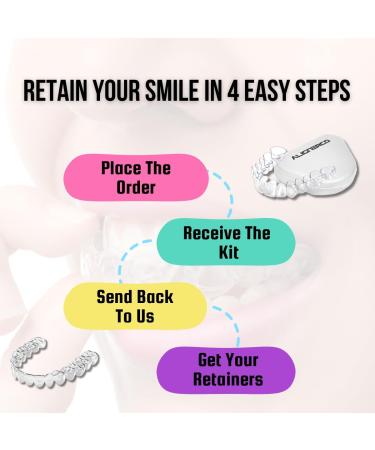 Custom Upper & Lower Teeth Retainer | Perfect Fit At-Home Replacement Kit | Clear Dental Retainer for Teeth Stability - Buy Online on GoSupps.com