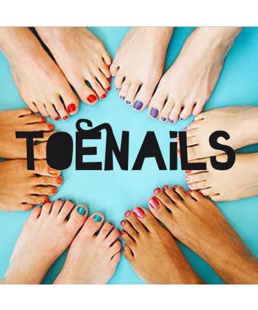 Square Glossy Acrylic Fake Toe Nails 24pc Set for Women & Girls - Blue & Pink - Buy Online on GoSupps.com